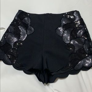 Embellished Black Shorts size M